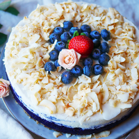 Blåbärscheesecake liten