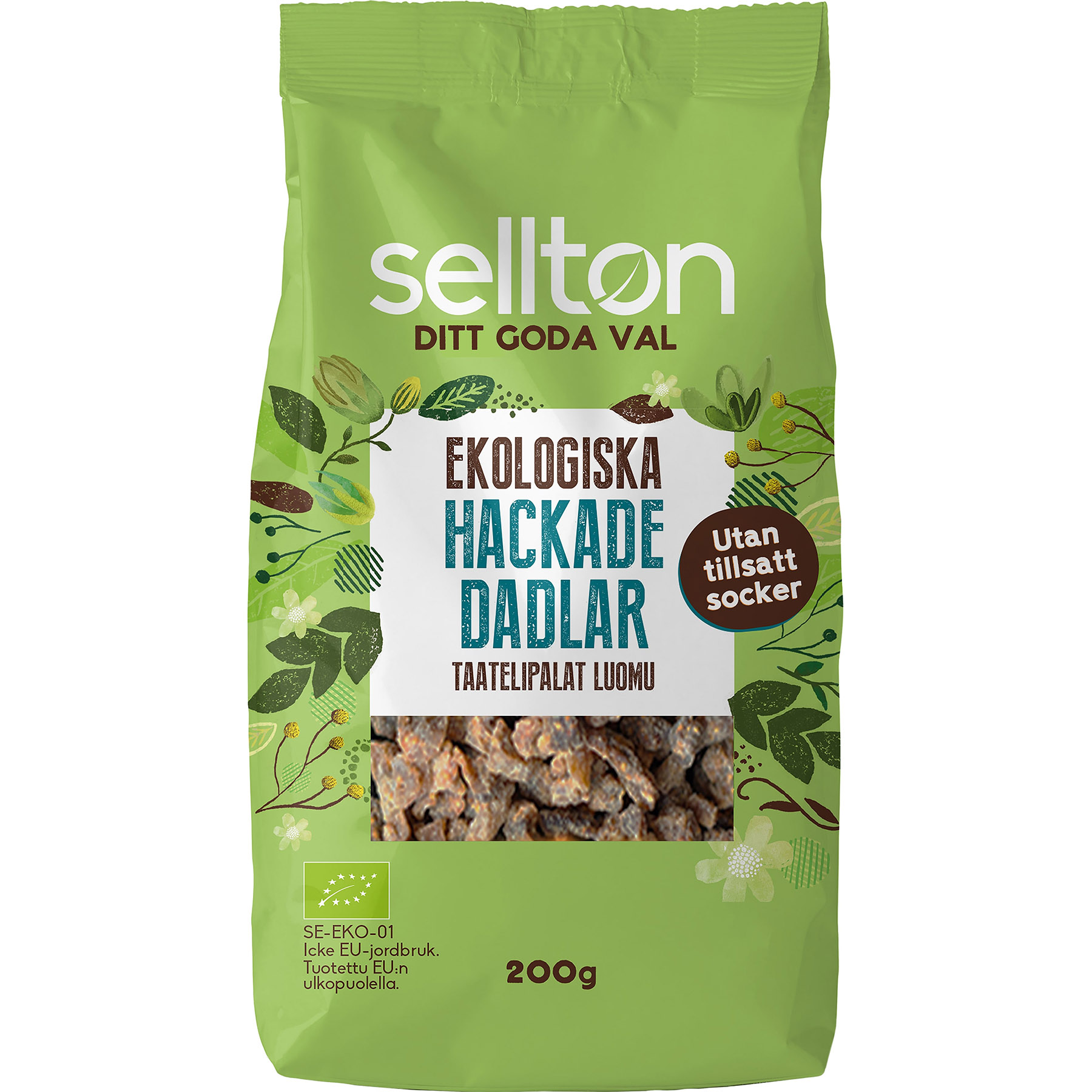 Sellton Ekologiska Dadlar 200g