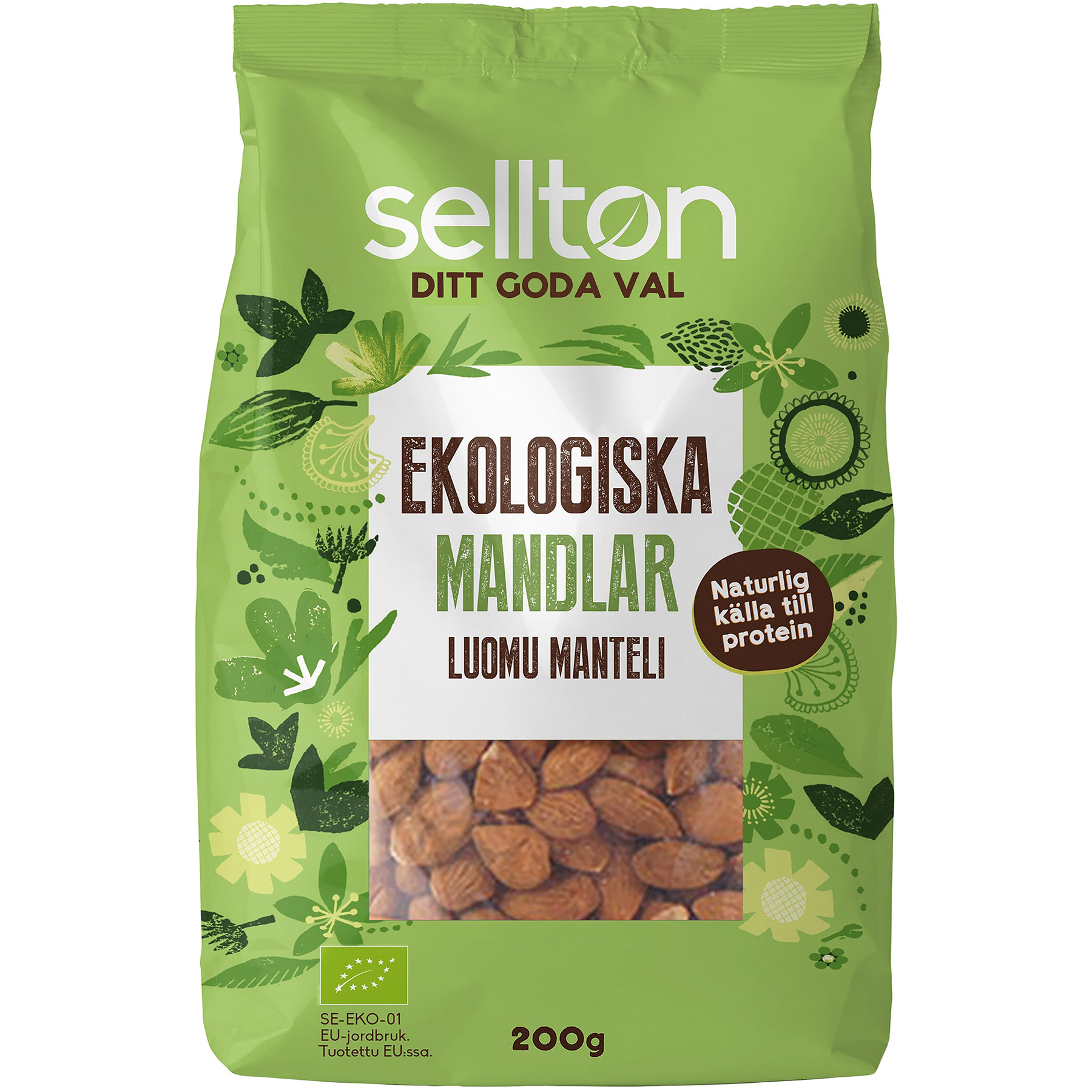 Sellton Ekologisk Mandel 200g Sellton Ekologisk Mandel 200g