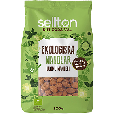 Sellton Ekologisk Mandel 200g