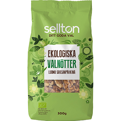 Sellton Ekologiska Valnötter 300g