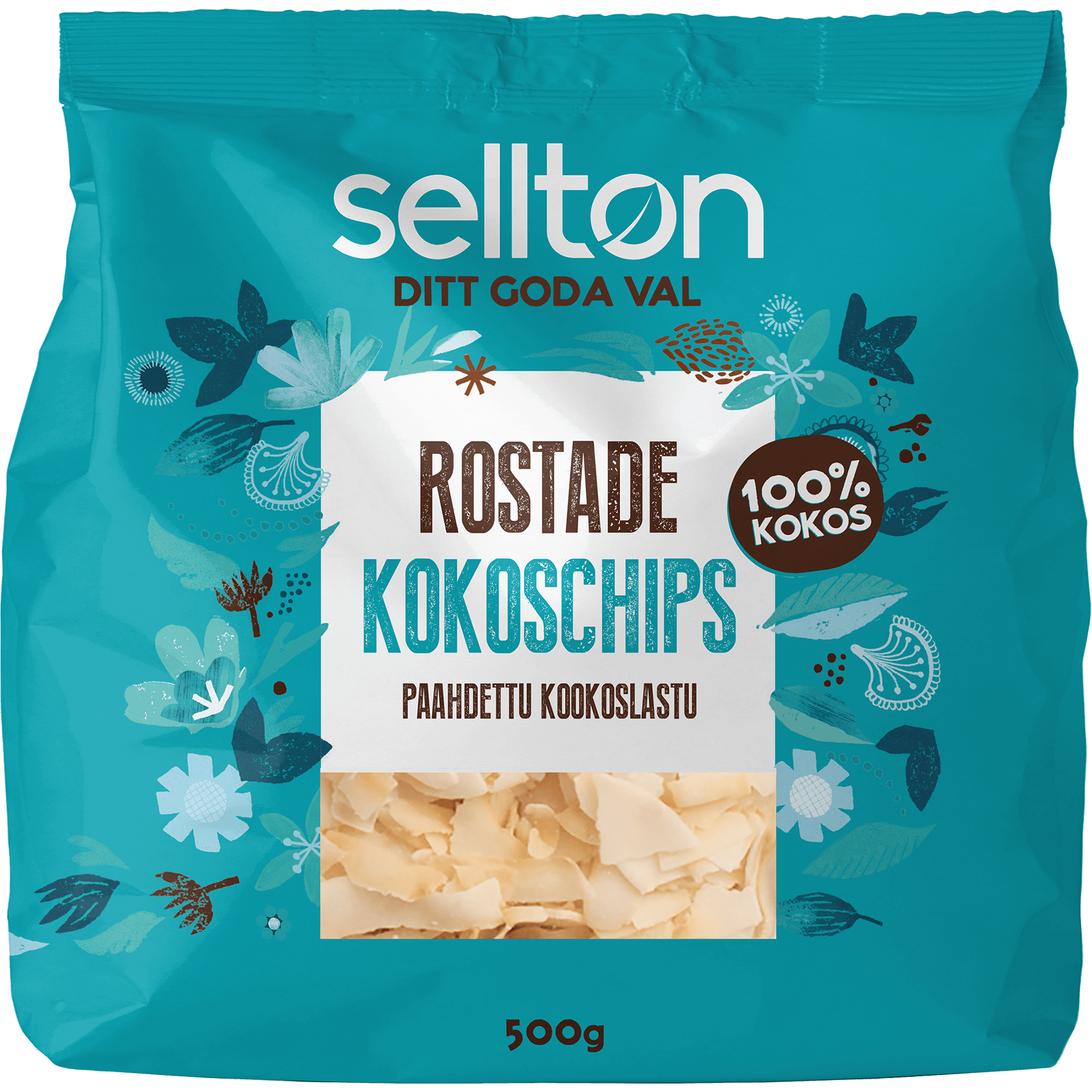 Sellton-Kokoschips-500g Sellton-Kokoschips-500g